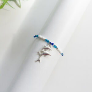 Dolphin blue armbandje