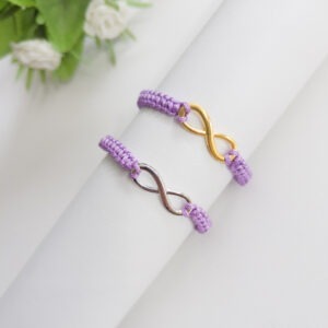 Infinity lila armband