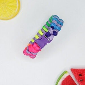 Paracord Bracelet Purple Rainbow