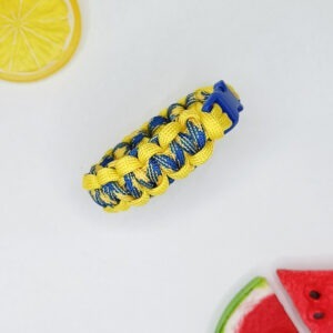 Paracord Bracelet Yellow Blue - kind