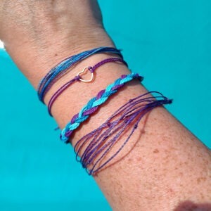 4x waxcord waterproof bracelets (Pura Vida style)