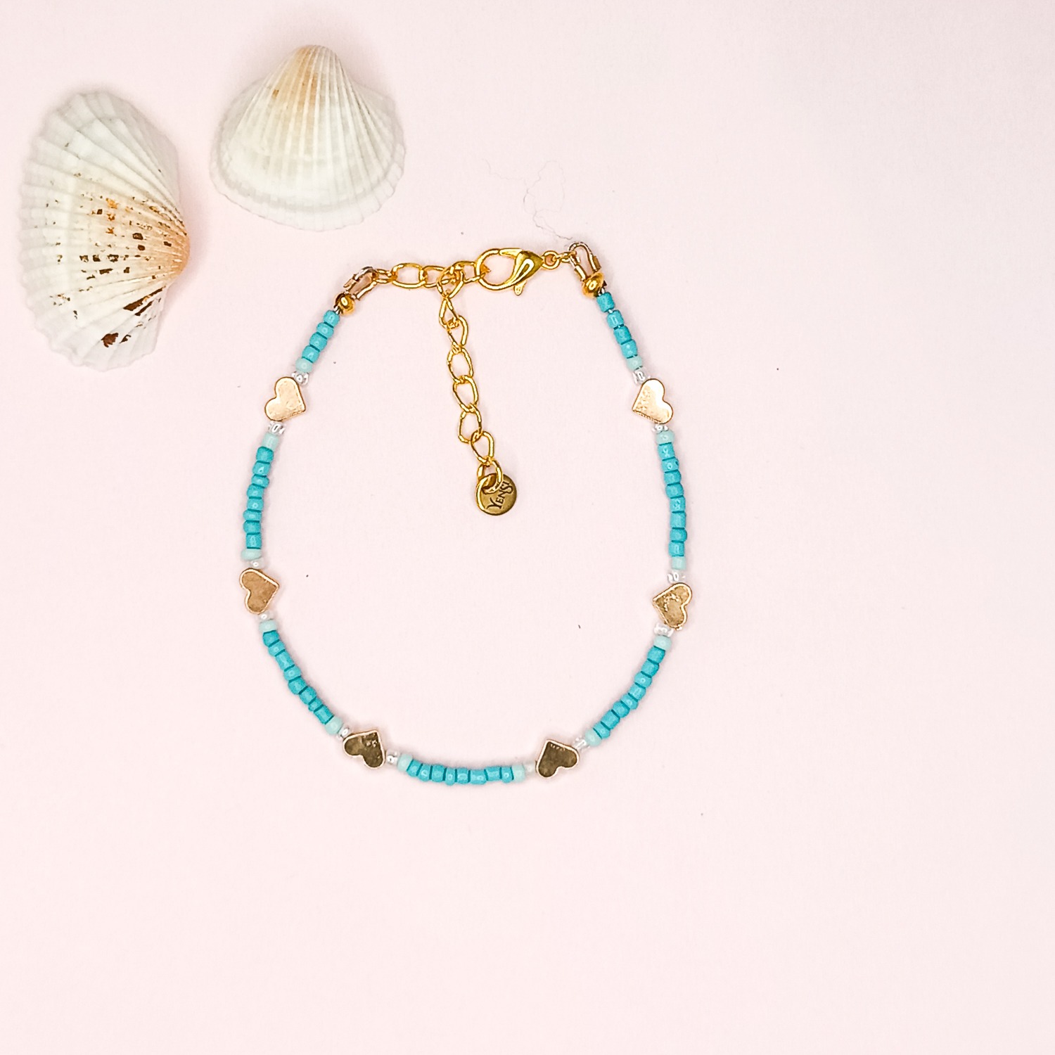Armband_rocailles_hearts_aquamint