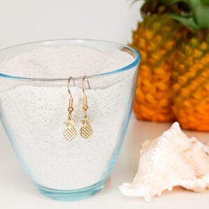 Oorbellen pineapple gold
