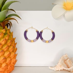 Set Purple Lilac Yellow (2 sieraden)