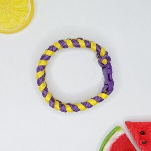 Paracord Bracelet Yellow Purple