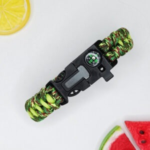 Survival Paracord Bracelet Green Mix - Man