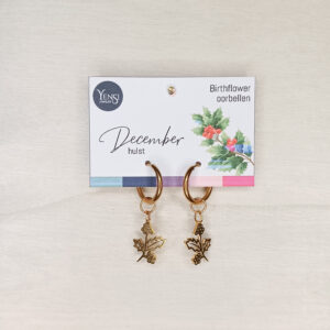 Birthflower oorbellen
